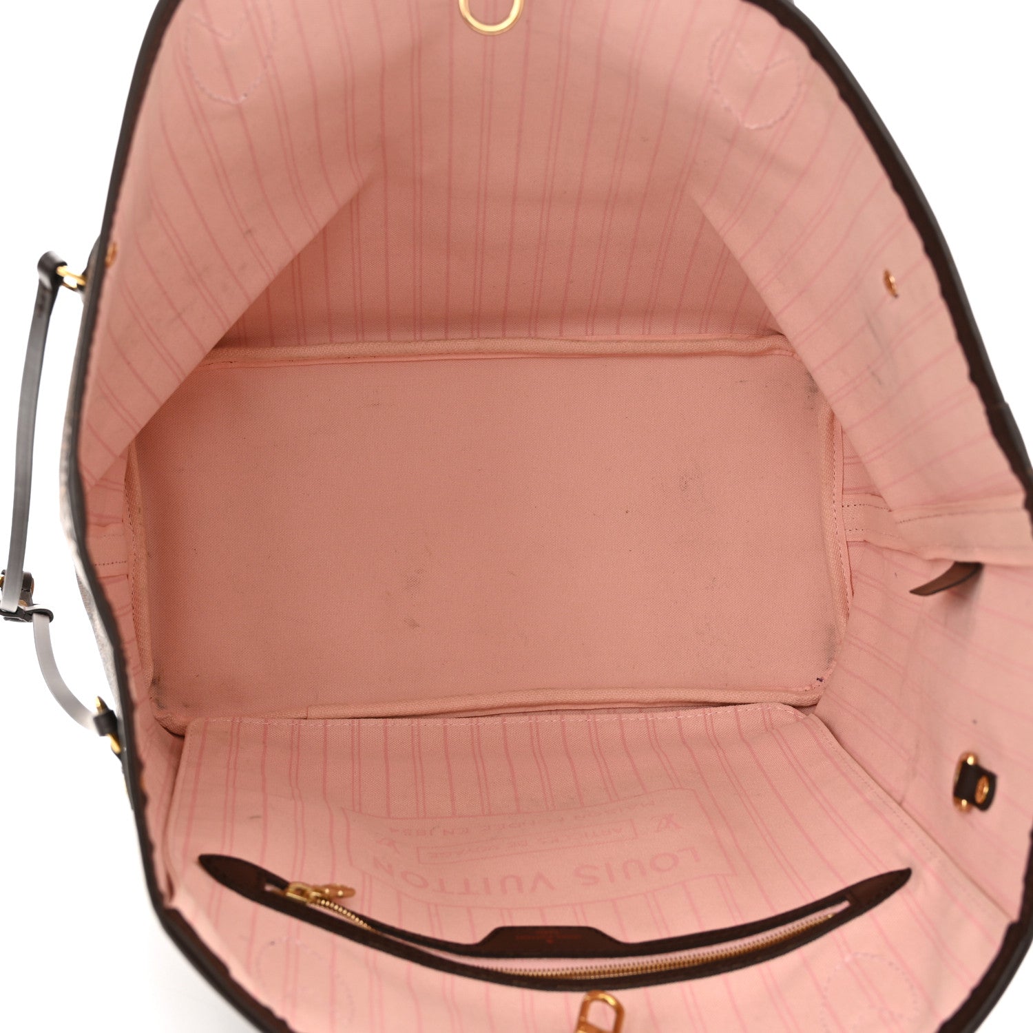 Louis Vuitton Damier Ebene Neo Neverfull MM Rose Ballerine 6 of 12