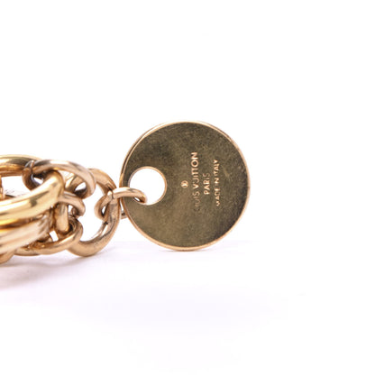Louis Vuitton LV Circle Bag Charm Key Holder Gold 4 of 5