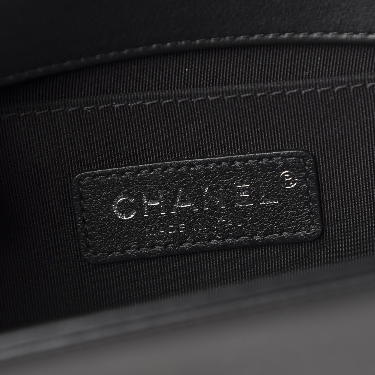 Chanel Calfskin Pearl Tweed Small Boy Flap Black 11 of 13