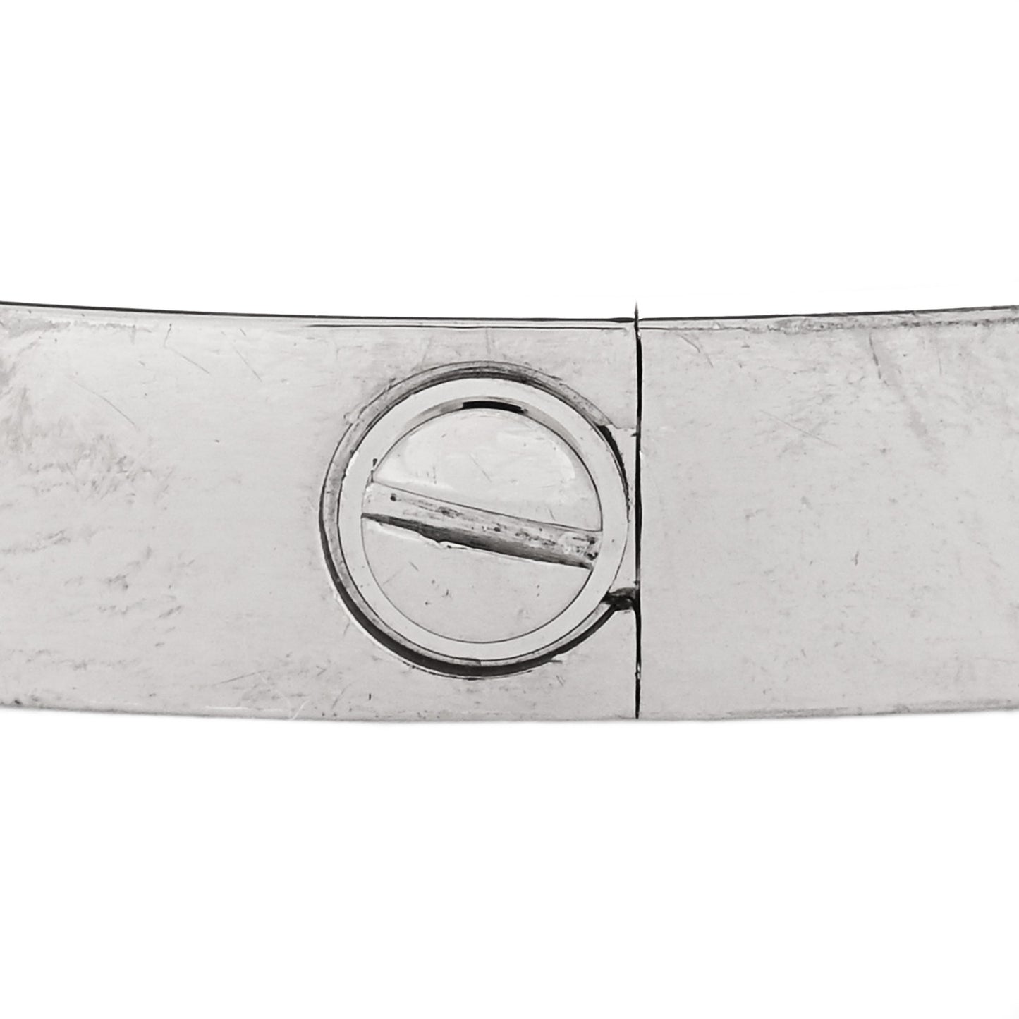 18K White Gold LOVE Bracelet 17