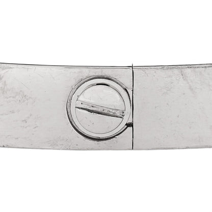 Cartier 18K White Gold LOVE Bracelet 17 7 of 9