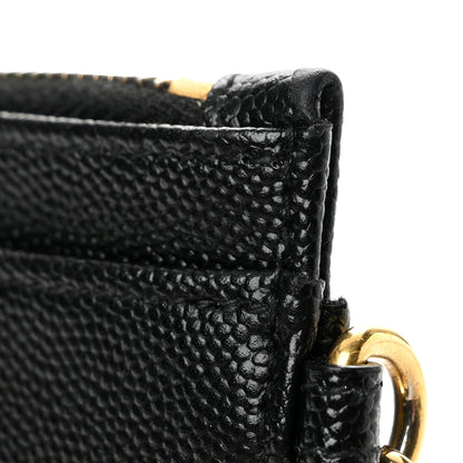 Saint Laurent Grain De Poudre Chevron Monogram Large Bill Pouch Black 10 of 11
