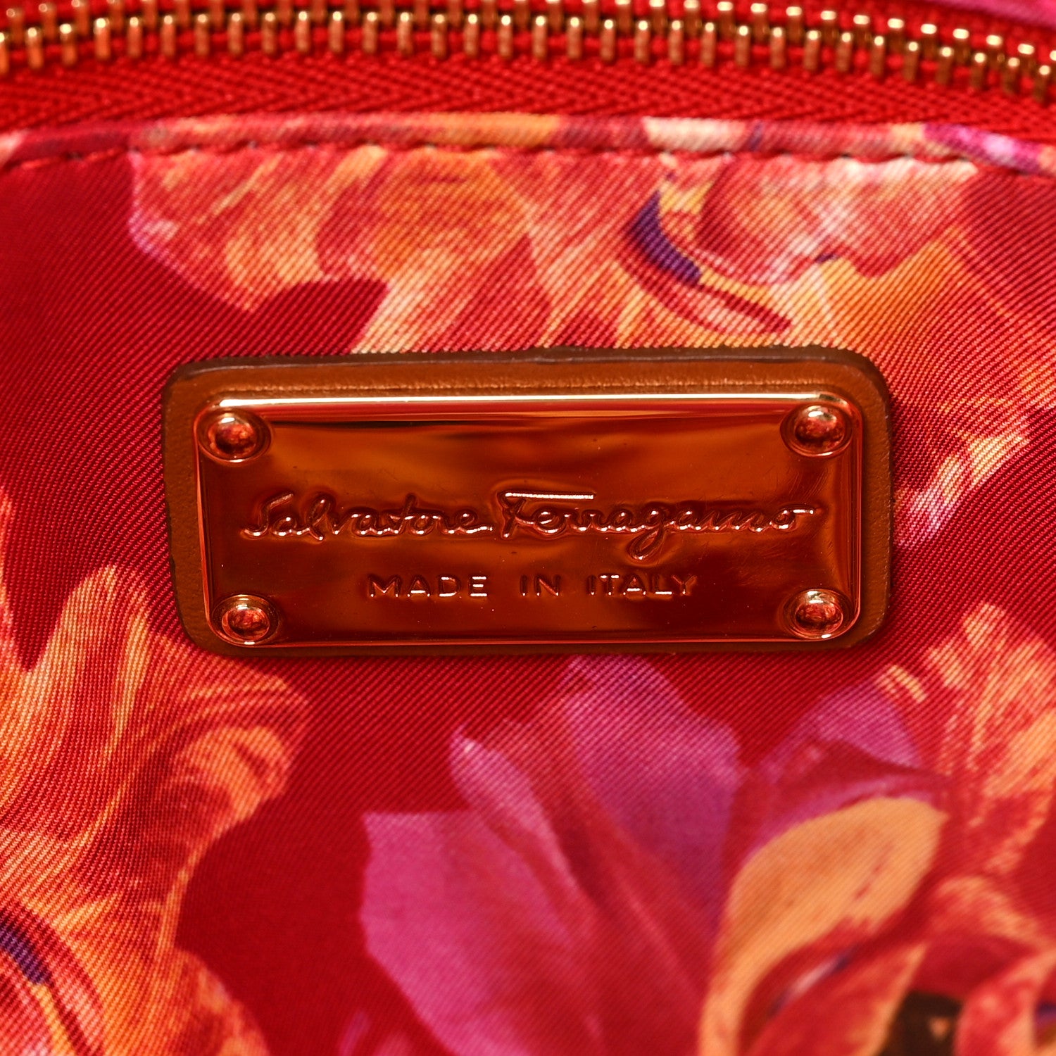 Salvatore Ferragamo Calfskin Scarlet Tote Sella 6 of 9