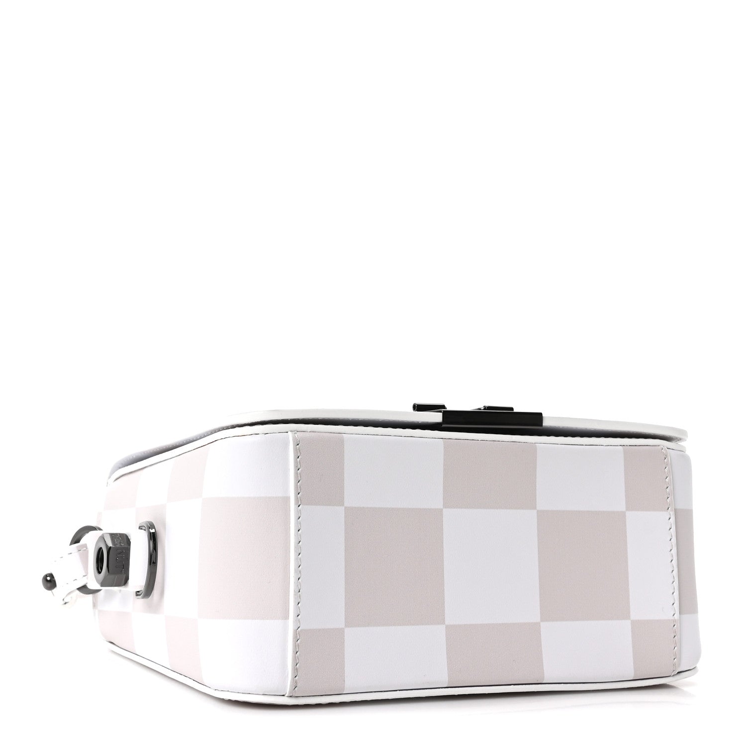 Off-White Calfskin Figures of Speech Binder Clip Bag White Beige 3 of 9