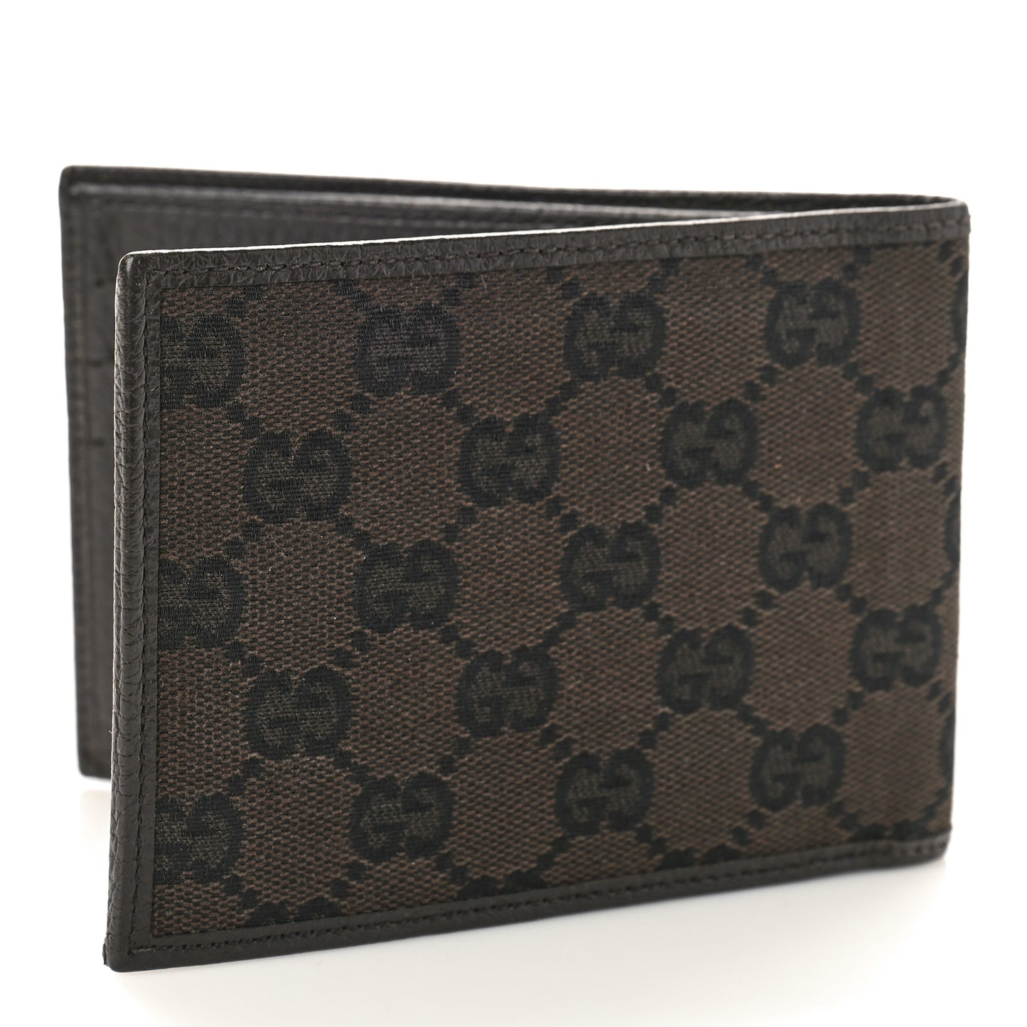 Monogram Bi-Fold Wallet Brown