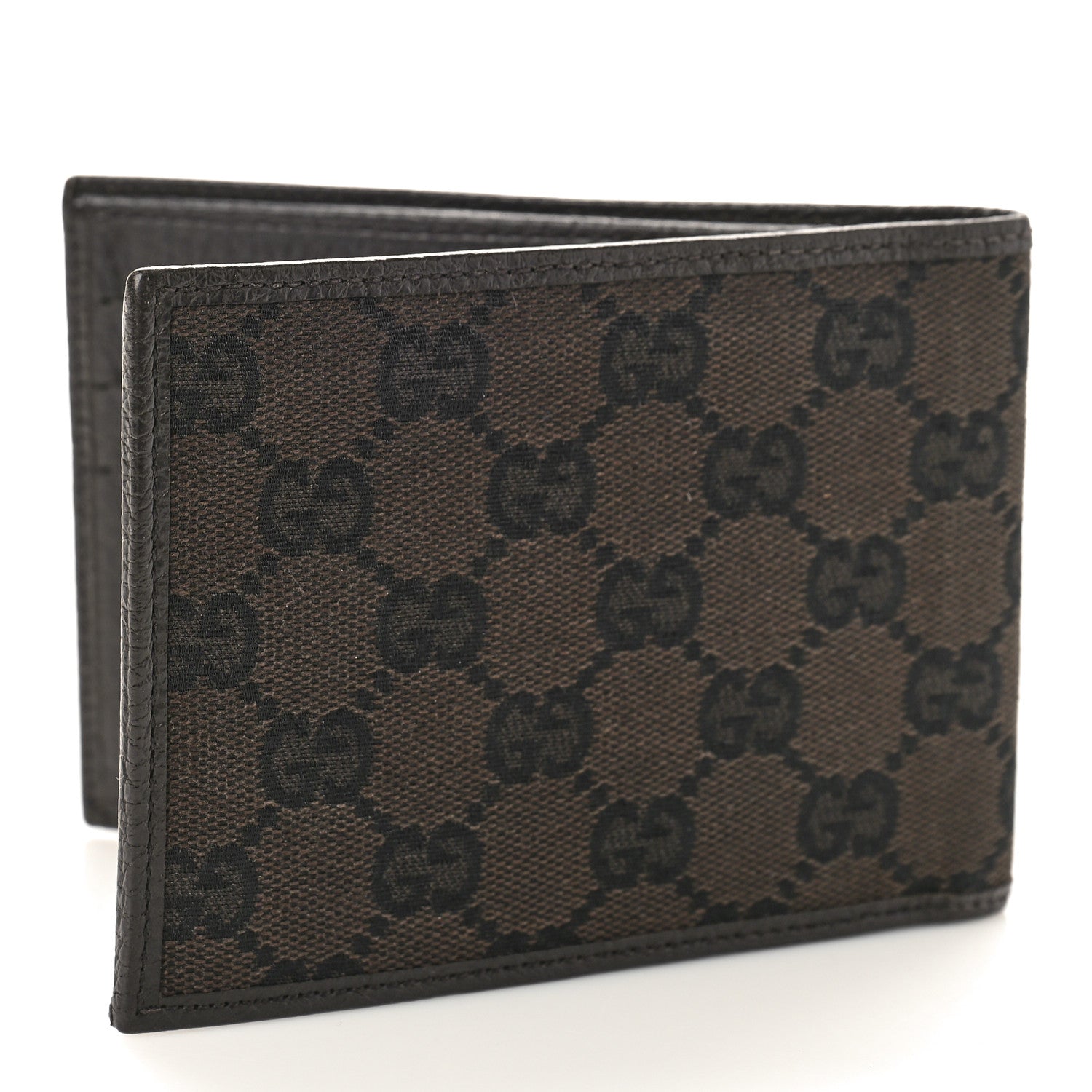 Gucci Monogram Bi-Fold Wallet Brown 3 of 9