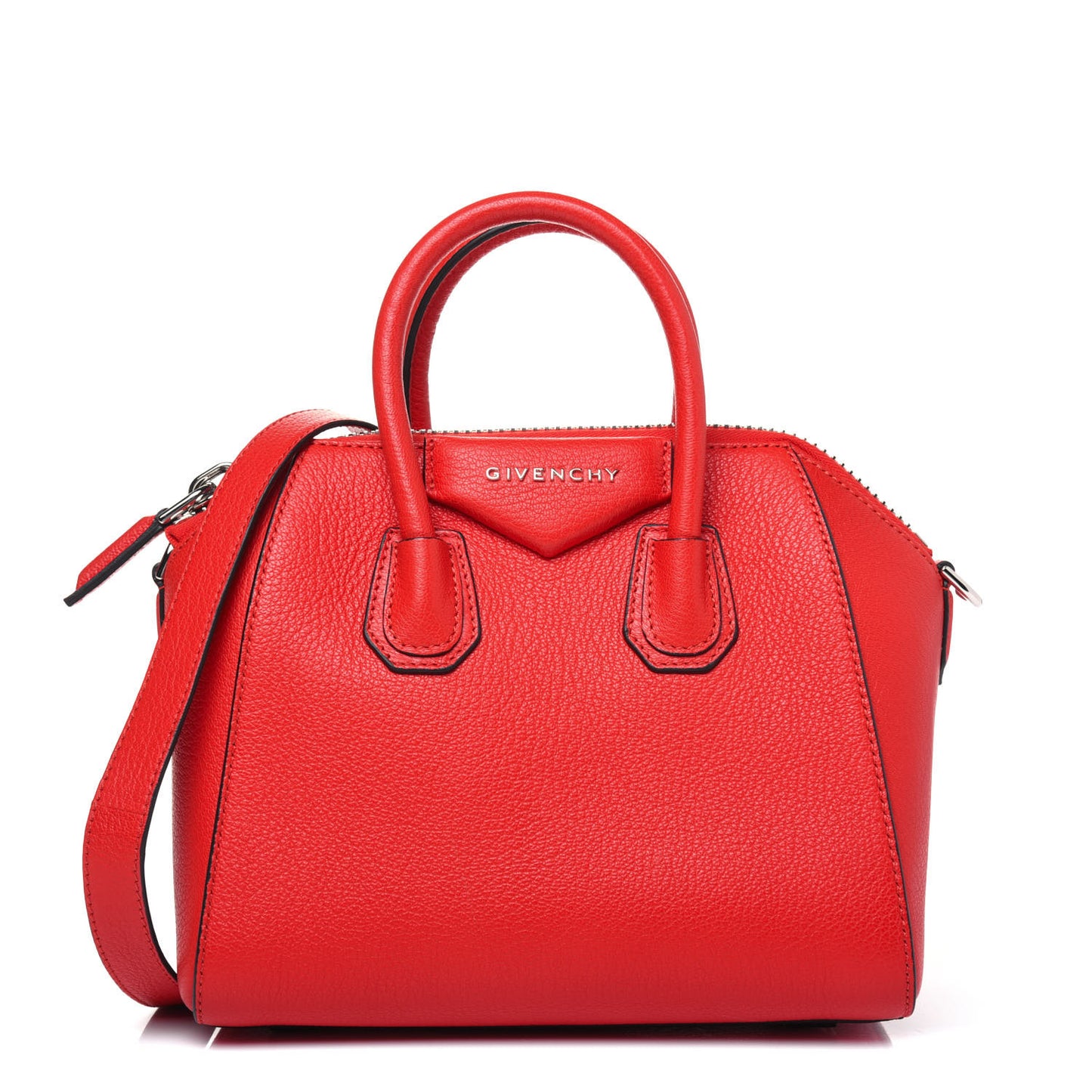 Sugar Goatskin Mini Antigona Pop Red