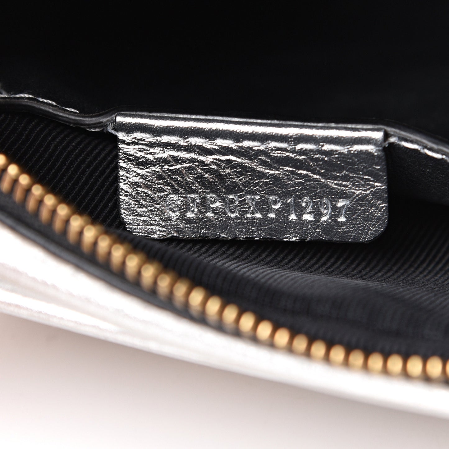 Smooth Calfskin 1983 Knight Check Link Camera Bag Silver