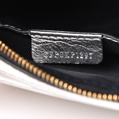 Burberry Smooth Calfskin 1983 Knight Check Link Camera Bag Silver 6 of 12