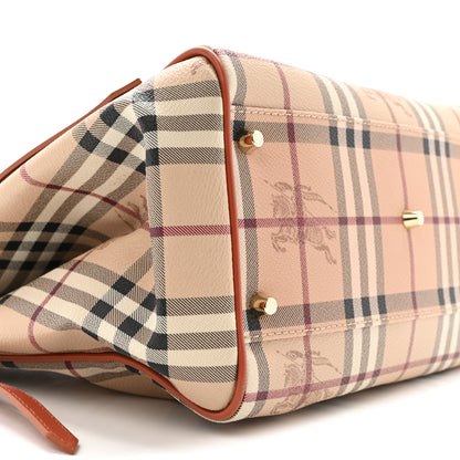 Burberry Haymarket Check Small Canterbury Tote Tangerine 9 of 13