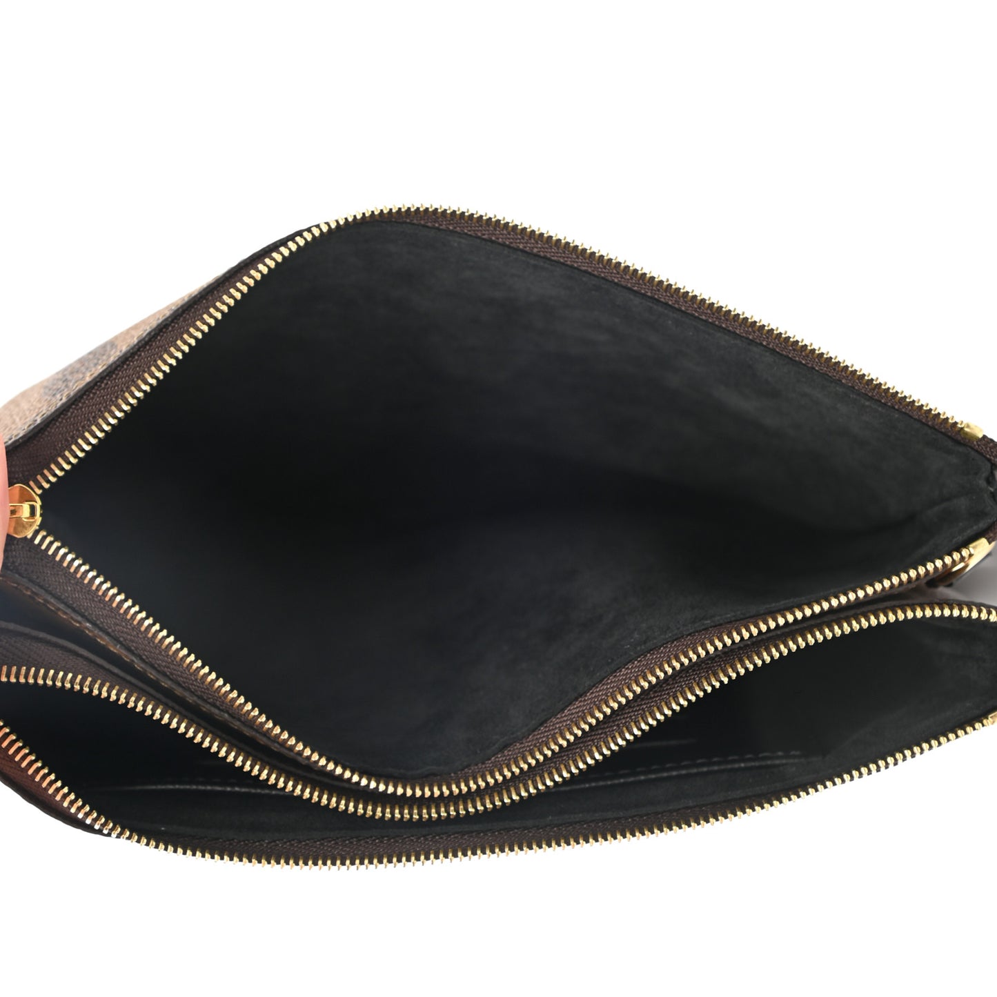 Reverse Monogram Giant Double Zip Pochette