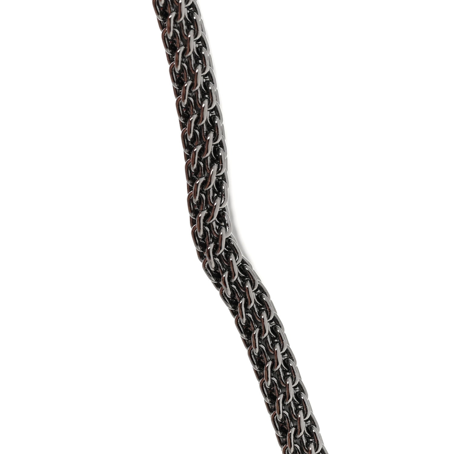 Chanel Mesh Logo Choker Necklace Ruthenium 7 of 7