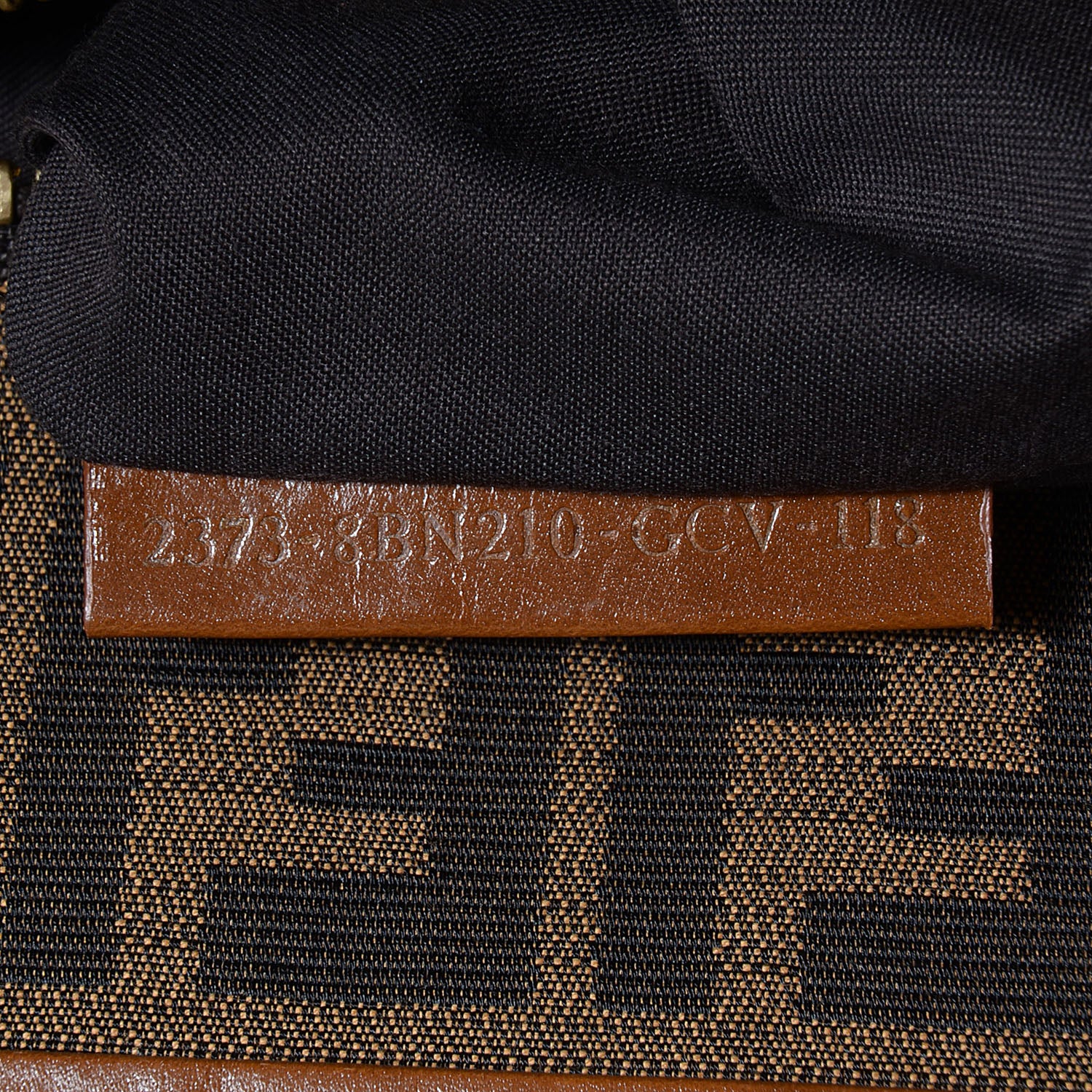 Fendi Corda Zucca Large Peekaboo Iconic Satchel Cognac 7 of 9