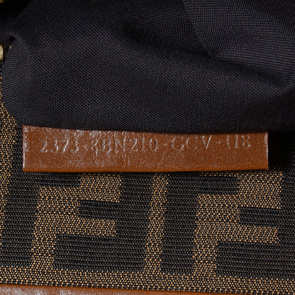 Fendi Corda Zucca Large Peekaboo Iconic Satchel Cognac 7 of 9