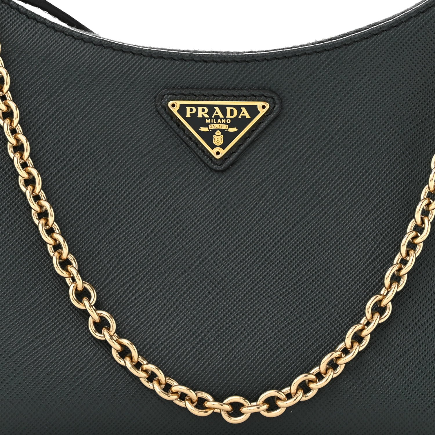 Prada Saffiano Lux Re-Edition 2005 Shoulder Bag Smeraldo 9 of 15
