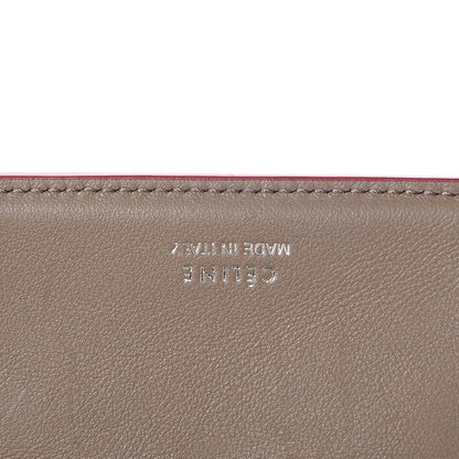Celine Drummed Calfskin Small Multifunction Folded Wallet Dark Pink 9 of 9