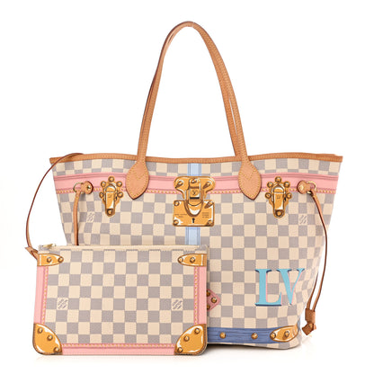 Louis Vuitton Damier Azur Summer Trunks Neo Neverfull MM 1 of 14
