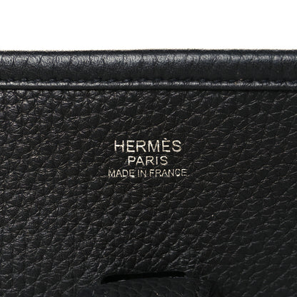 Hermes Taurillon Clemence Evelyne III PM Black 6 of 10
