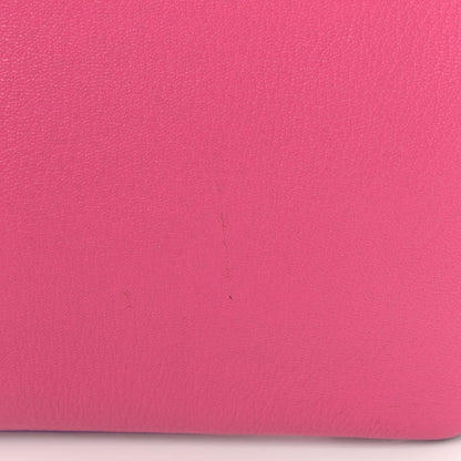 Hermes Chevre Bi-Color Horseshoe Birkin 30 Rose Shocking Iris 19 of 20