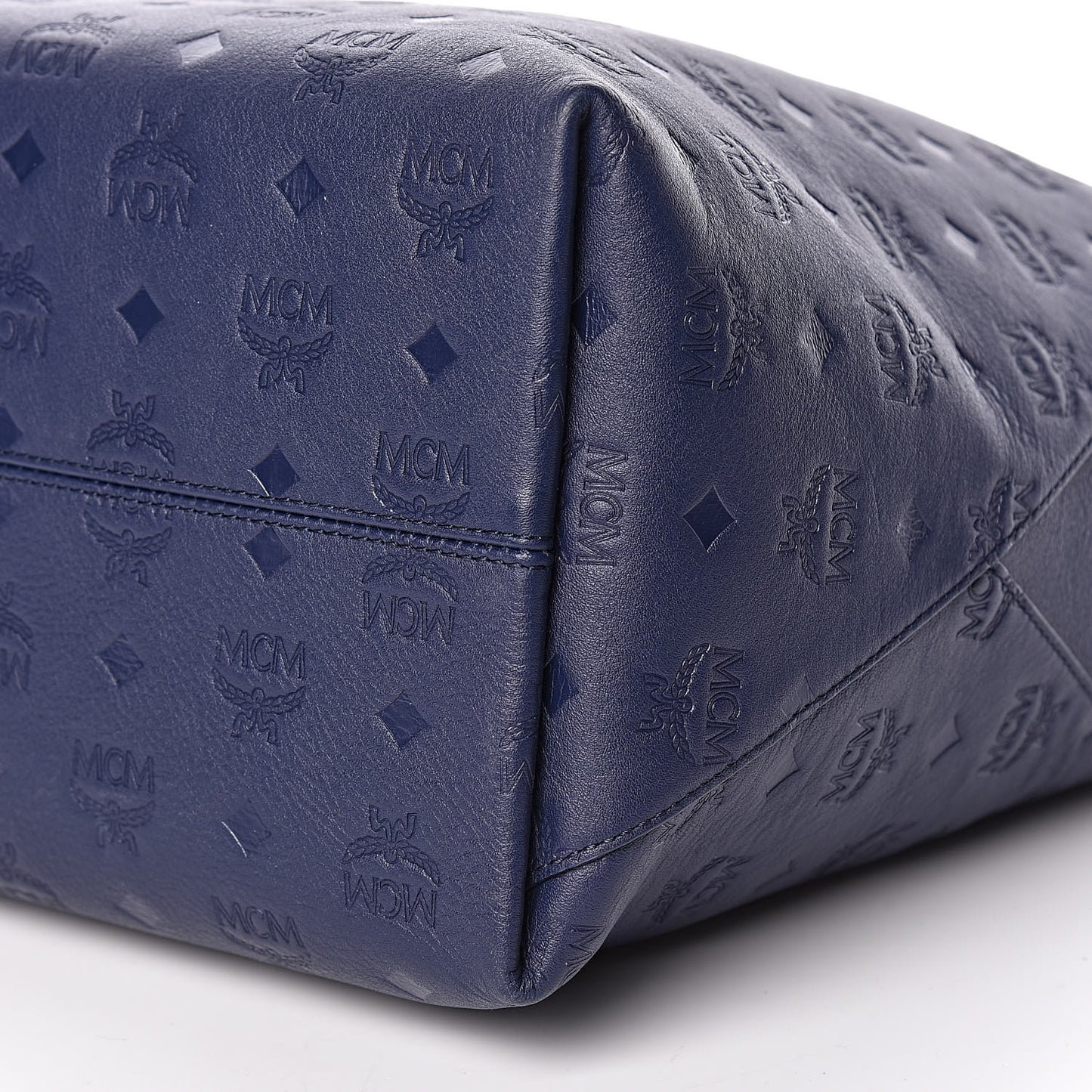 Calfskin Ottomar Monogram Large Klara Hobo Navy Blue