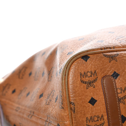MCM Visetos Large Liz Reversible Shopper Tote Cognac 10 of 32