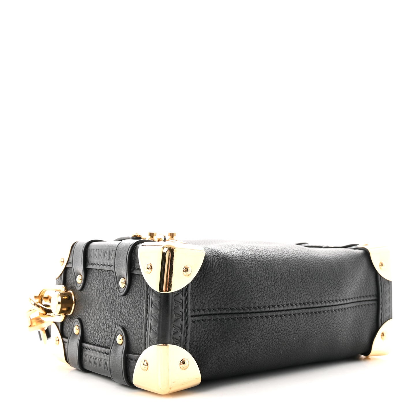 Grained Calfskin Side Trunk PM Black