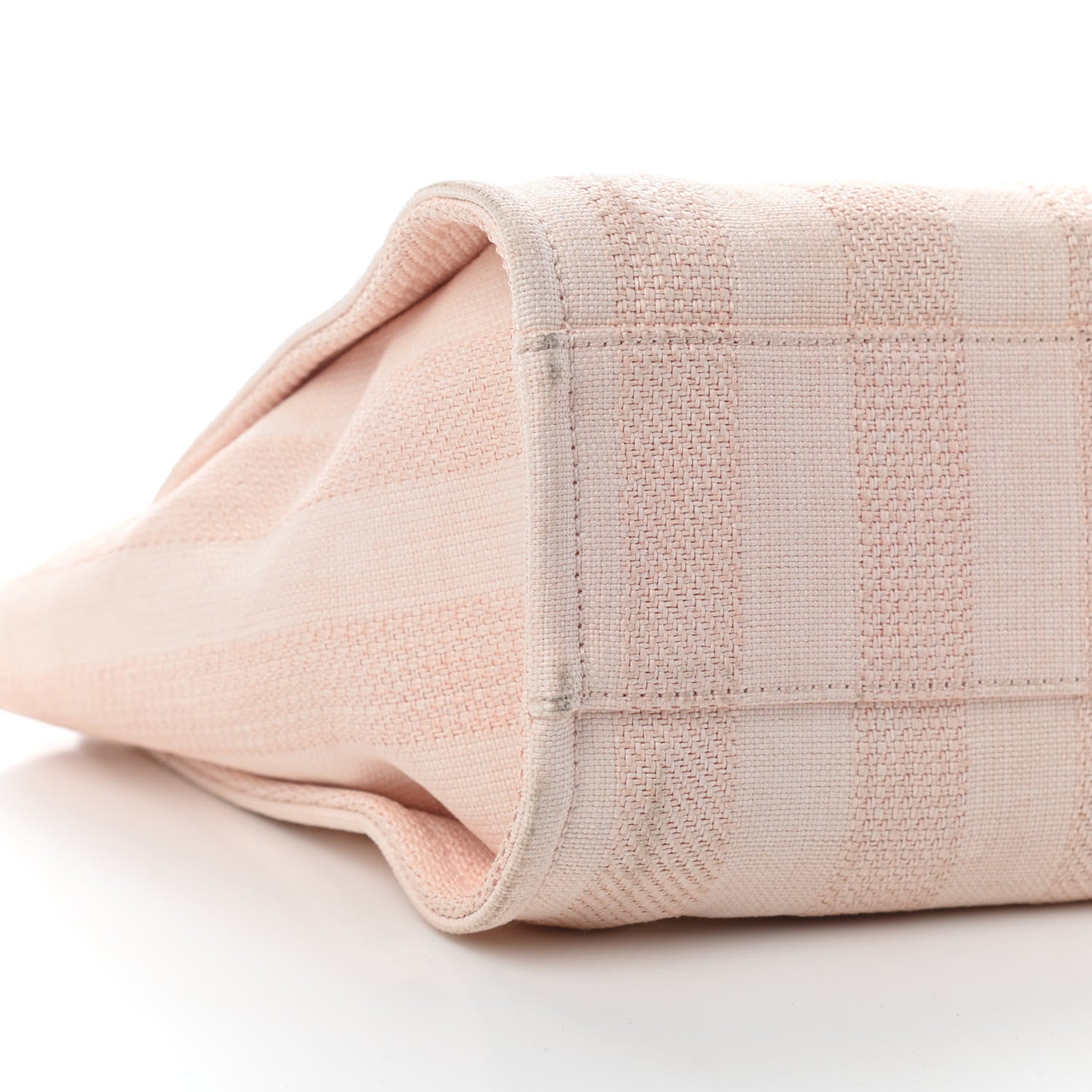 Chanel Mixed Fibers Striped Small Deauville Tote Light Pink 8 of 9