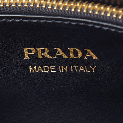 Prada Saffiano Cuir Calfskin Large Monochrome Top Handle Tote Black 7 of 7