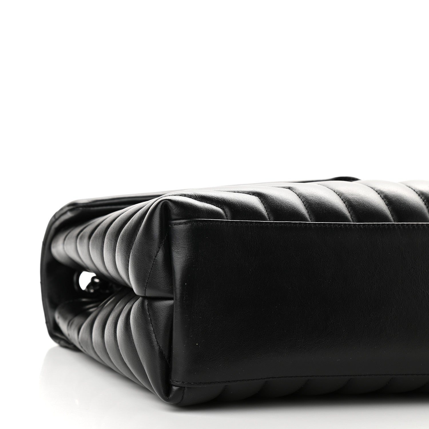 Saint Laurent Calfskin Y Quilted Monogram Medium Loulou Chain Satchel Black 8 of 9