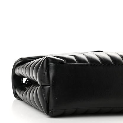 Saint Laurent Calfskin Y Quilted Monogram Medium Loulou Chain Satchel Black 8 of 9