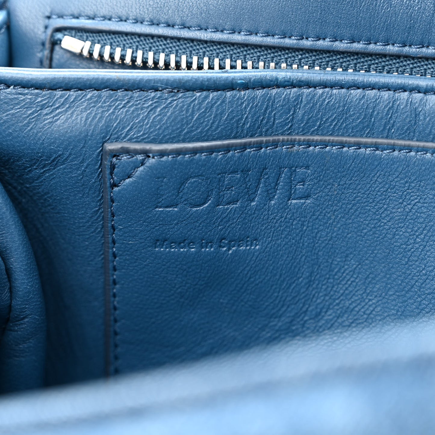 Denim Goya Puffer Bag Azul Denim