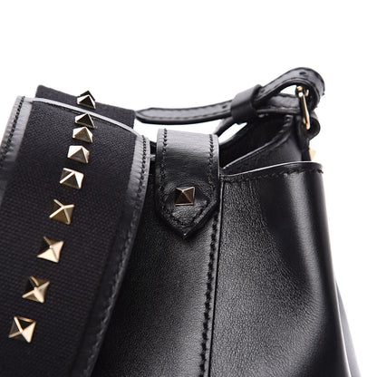Valentino Garavani Vitello Rockstud Bucket Bag Black 12 of 12