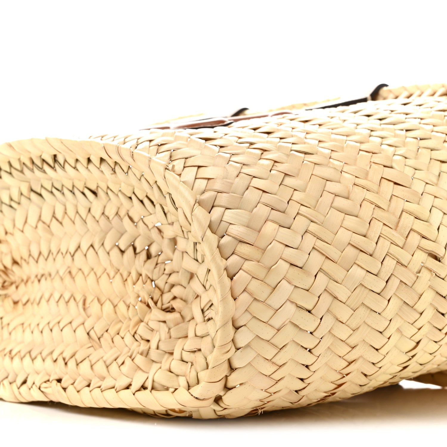 Celine Raffia Calfskin Triomphe Teen Panier Tan 10 of 10