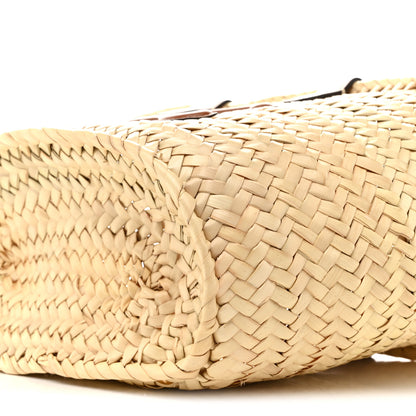 Celine Raffia Calfskin Triomphe Teen Panier Tan 10 of 10