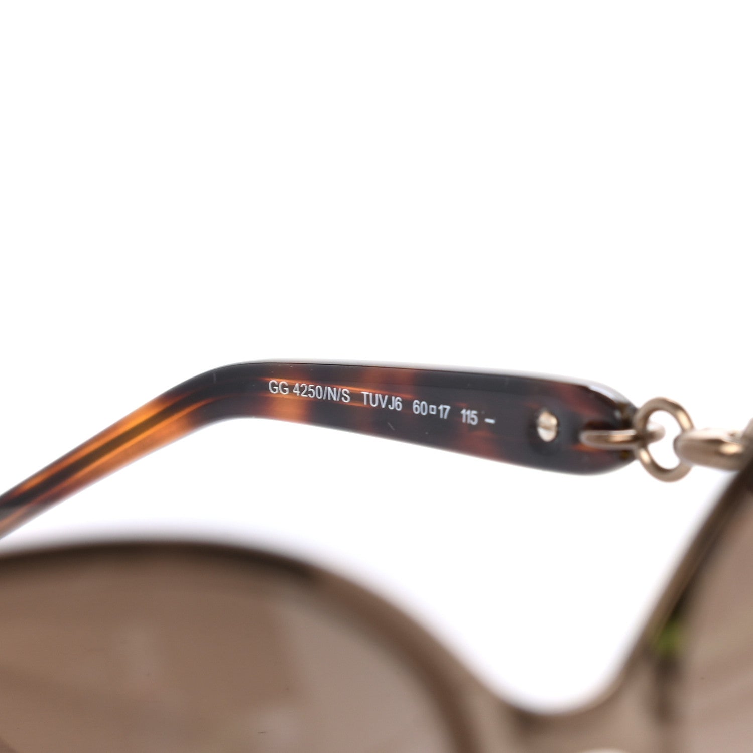 Gucci Crystal Marina Chain Sunglasses 4250/N/S Tortoise 6 of 7