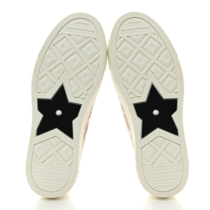 Christian Dior Canvas Oblique Walk'N'Dior Low Top Sneakers 37.5 Powder Nude 5 of 9