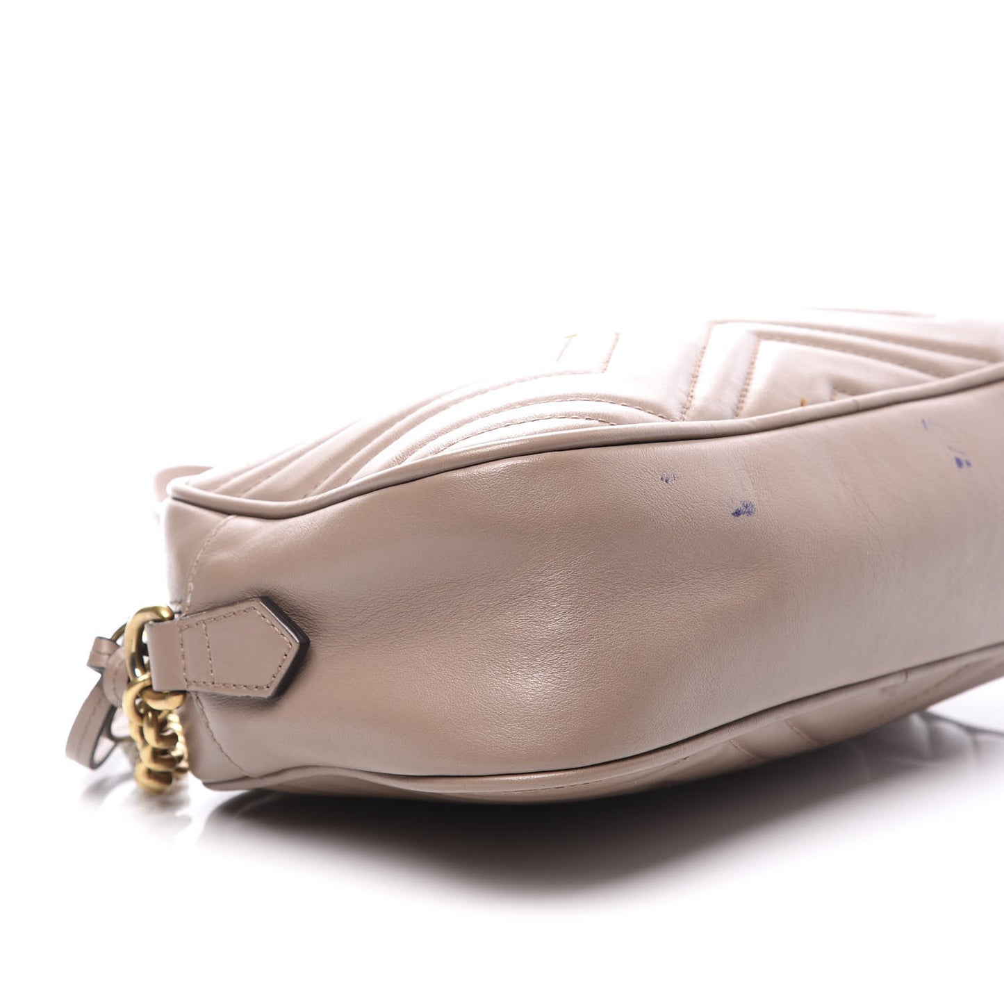 Calfskin Matelasse Small GG Marmont Chain Shoulder Bag Porcelain Rose