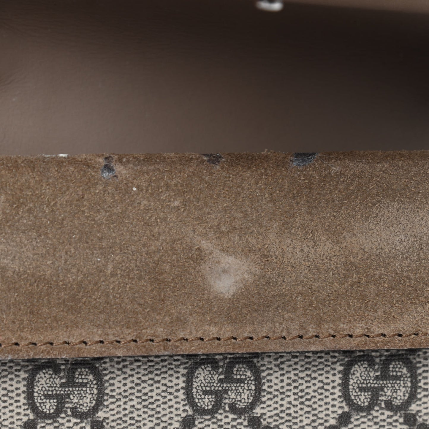 GG Supreme Monogram Super Mini Dionysus Shoulder Bag Taupe