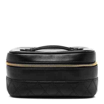 Chanel Lambskin Vanity Cosmetic Case Black 1 of 12