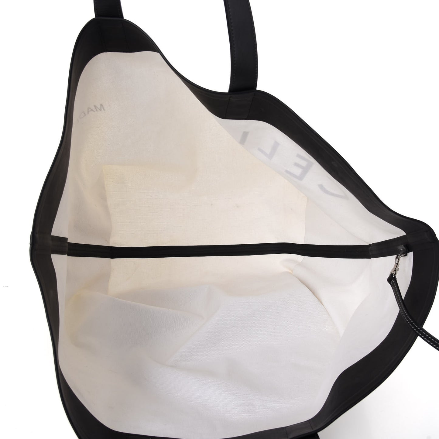 Textile Medium Made In Tote Black White