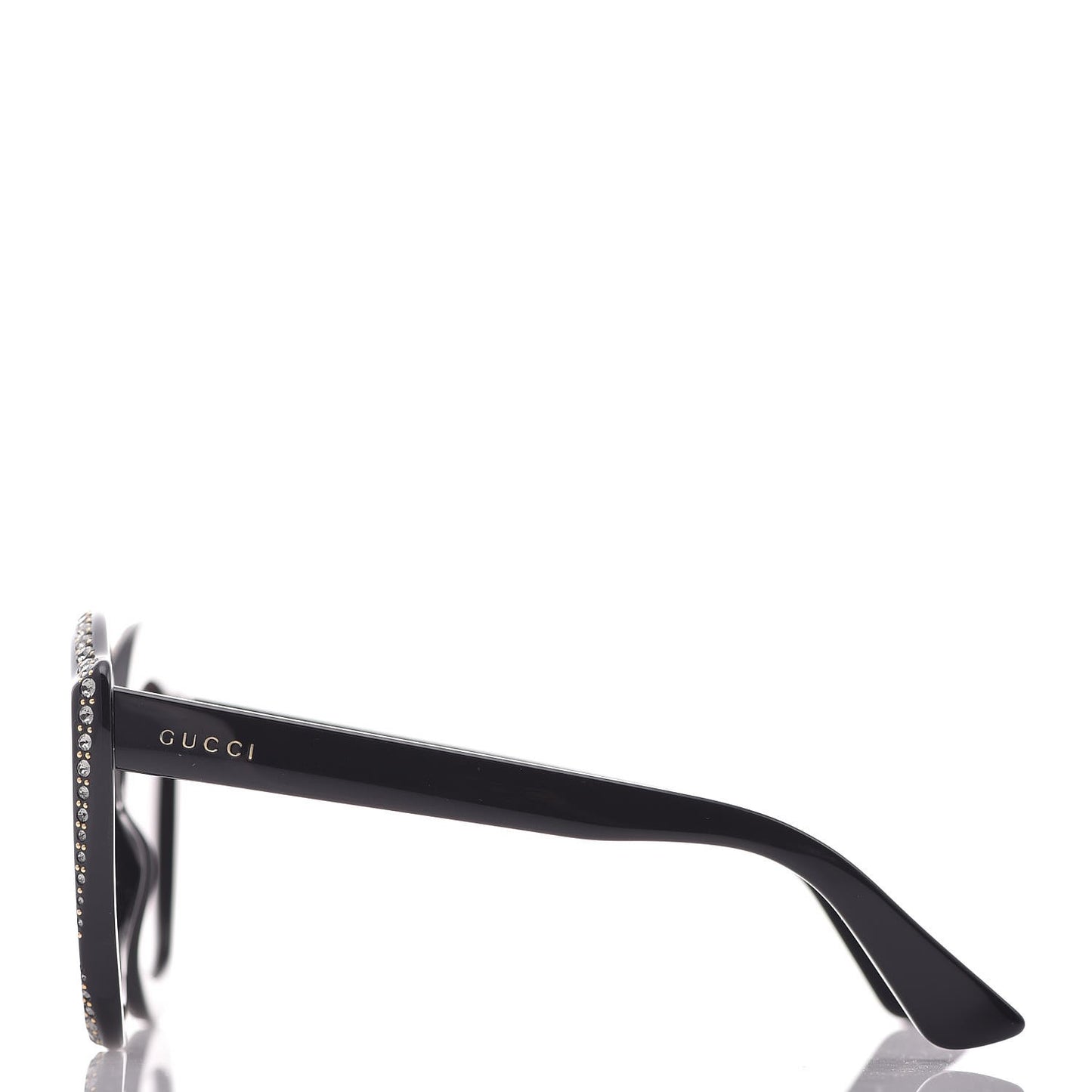 Crystal Cat Eye GG0118S Sunglasses Black