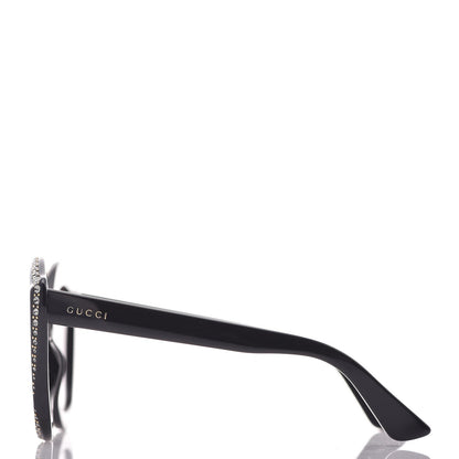 Gucci Crystal Cat Eye GG0118S Sunglasses Black 3 of 8