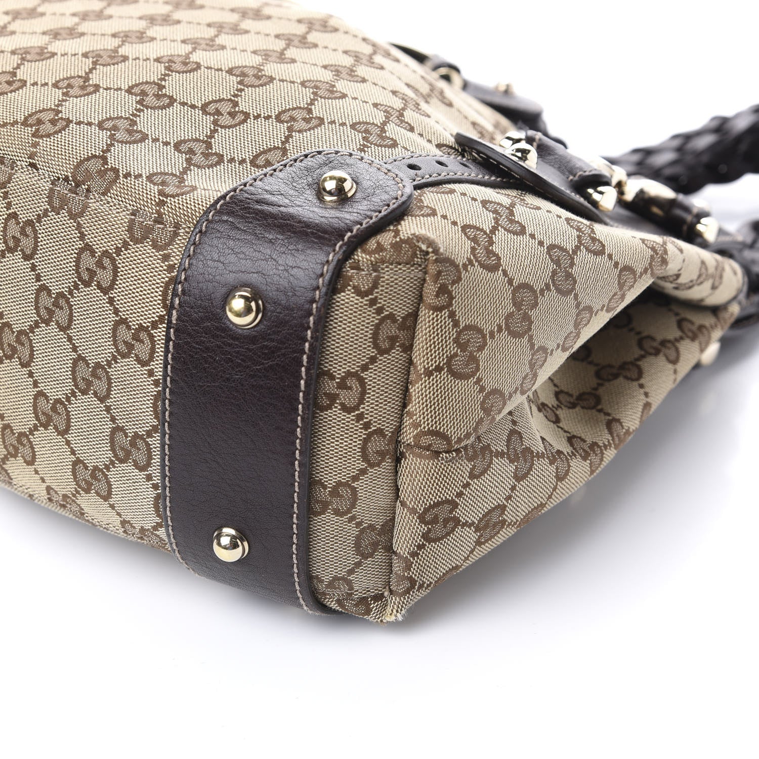 Gucci Monogram Small Pelham Shoulder Bag Dark Brown 9 of 14