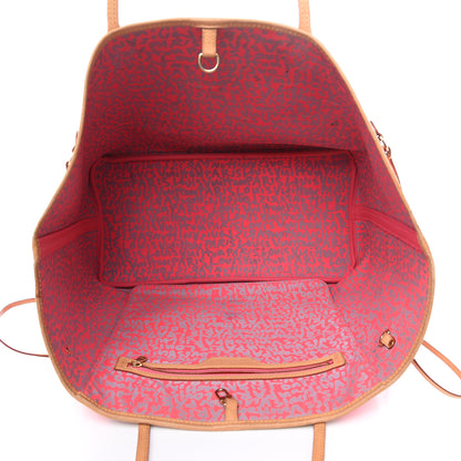 Louis Vuitton Monogram Graffiti Neverfull GM Fuchsia 5 of 22