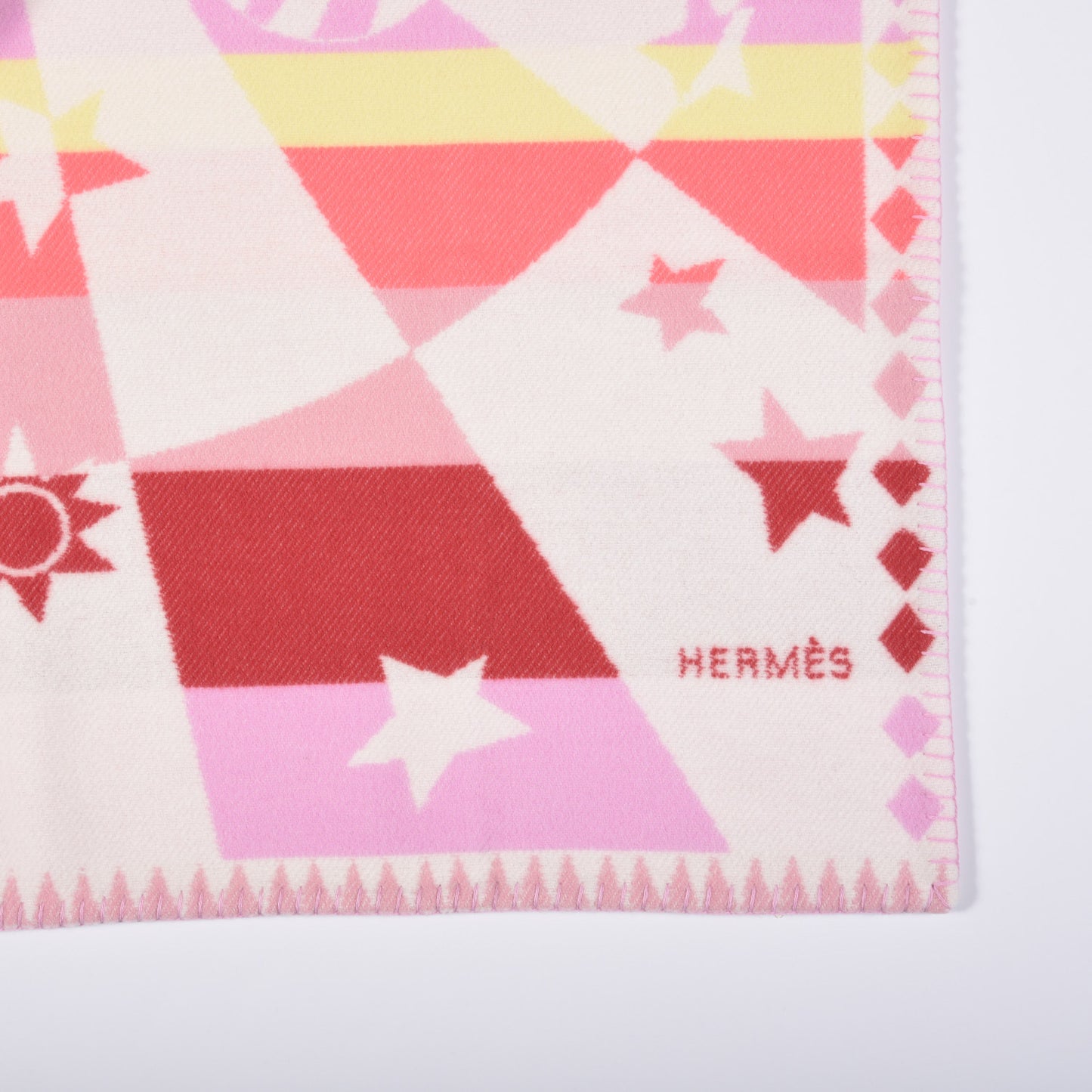 Wool Cashmere Avalon Circus Throw Blanket Petale