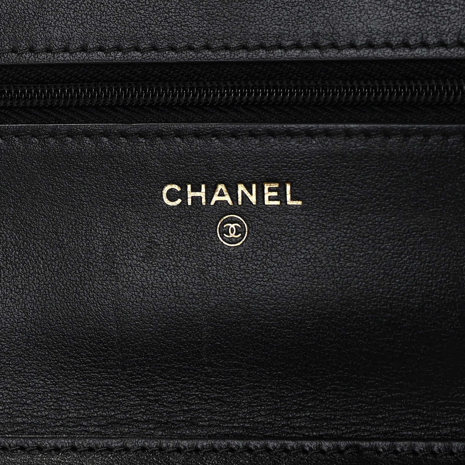 Chanel Patent Quilted Wallet On Chain WOC Black 6 of 9