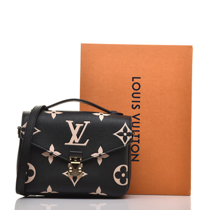 Louis Vuitton Empreinte Monogram Giant Pochette Metis Black Beige 9 of 9