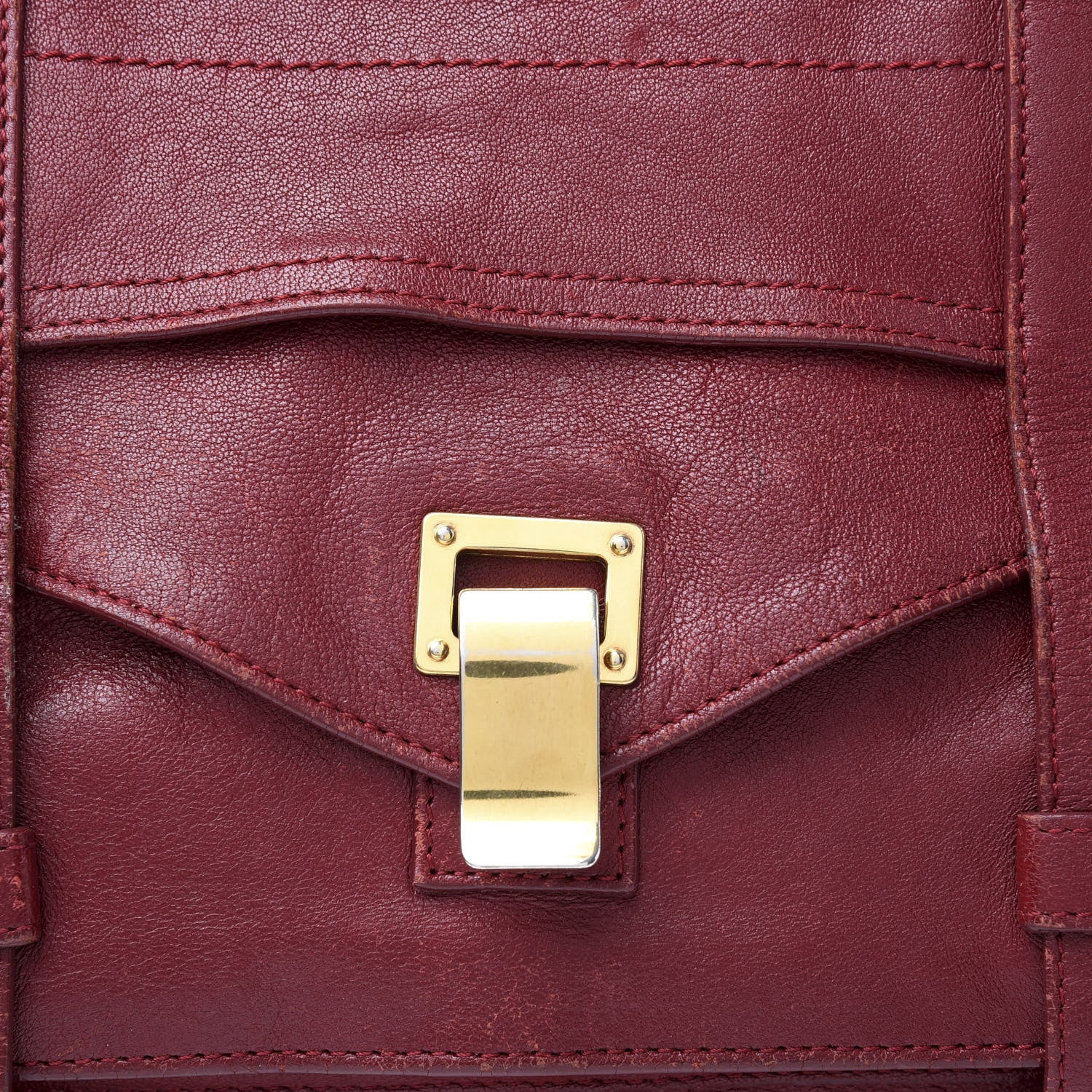 Proenza Schouler Lambskin Medium PS1 Satchel Chianti 12 of 13