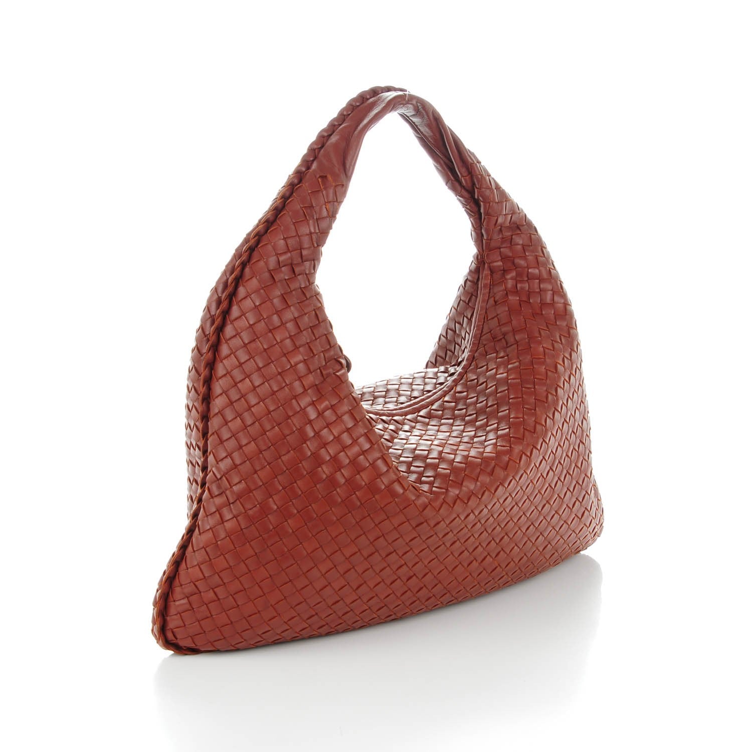 Bottega Veneta Nappa Intrecciato Large Veneta Hobo Brique 3 of 8