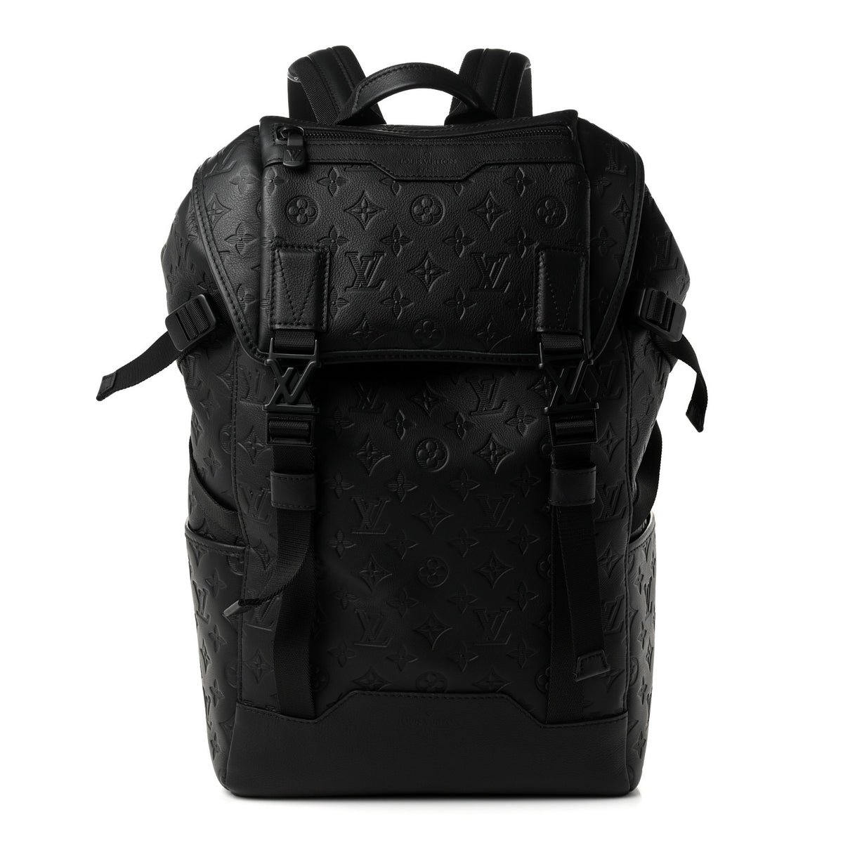 Louis Vuitton Calfskin Monogram Shadow Getaway Backpack Black 1 of 9
